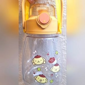 Sanrio pompompurin xl water bottle large jug with strap